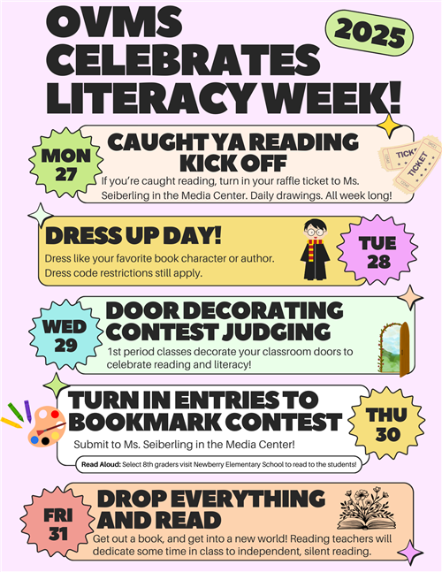 Celebrate Literacy Week Daily Activities